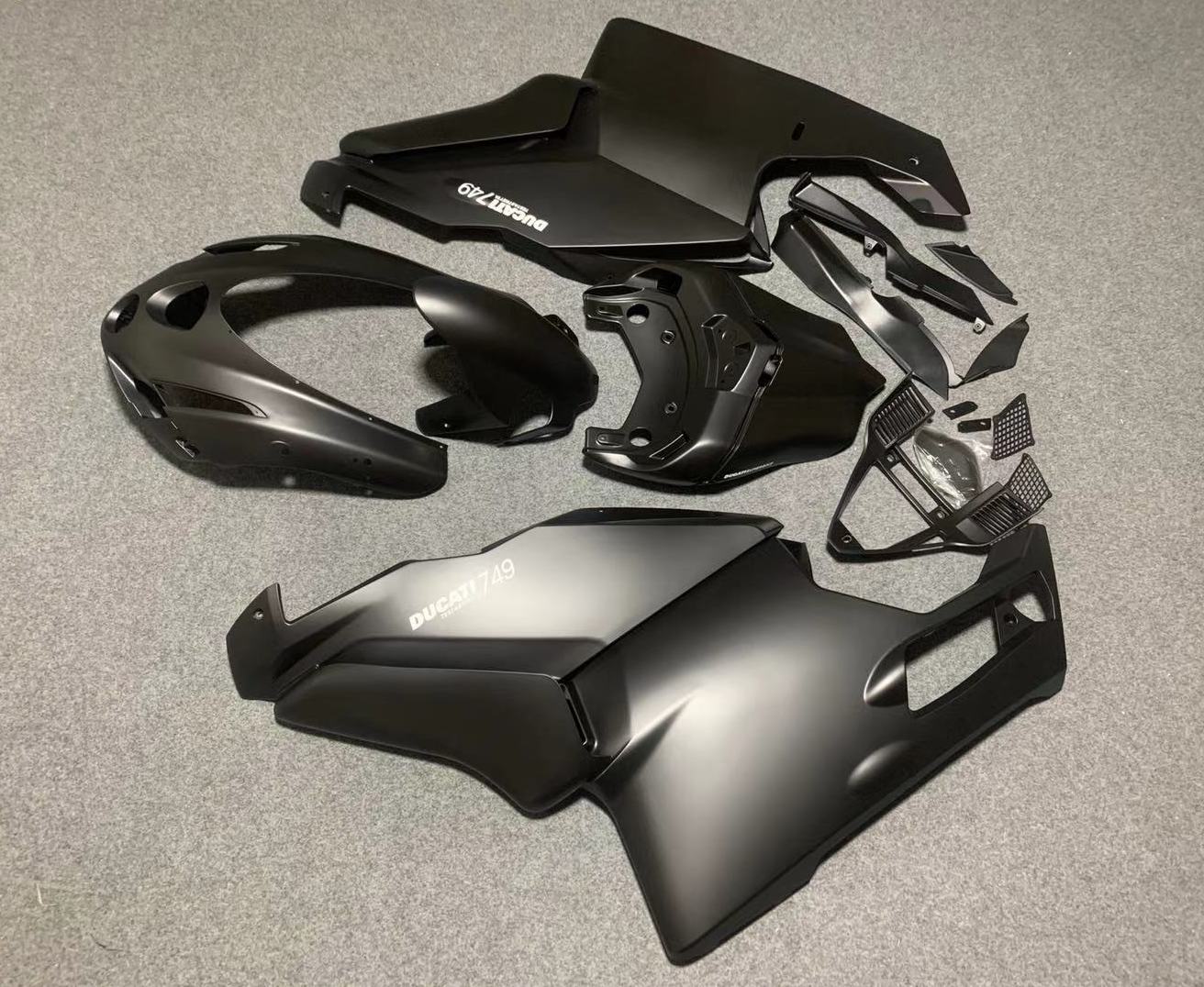 Ducati 749 Fairing set (2003-2004) Matte Black at KingsMotorcycleFairings.com