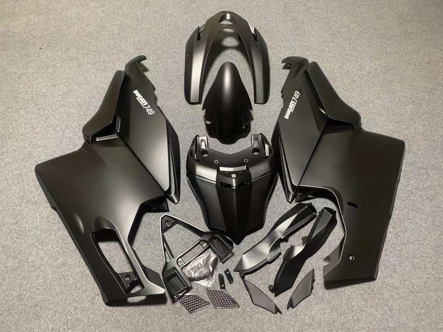 Ducati 749 Fairing set (2003-2004) Matte Black from KingsMotorcycleFairings.com