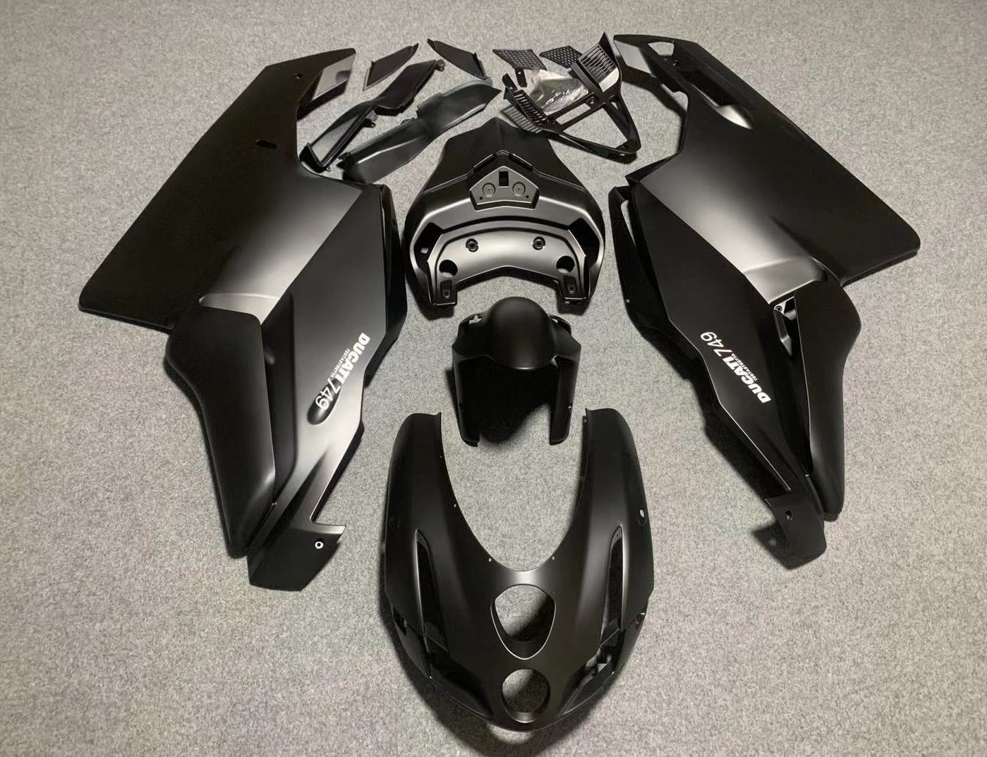 Ducati 749 Fairings (2003-2004) Matte Black at KingsMotorcycleFairings.com