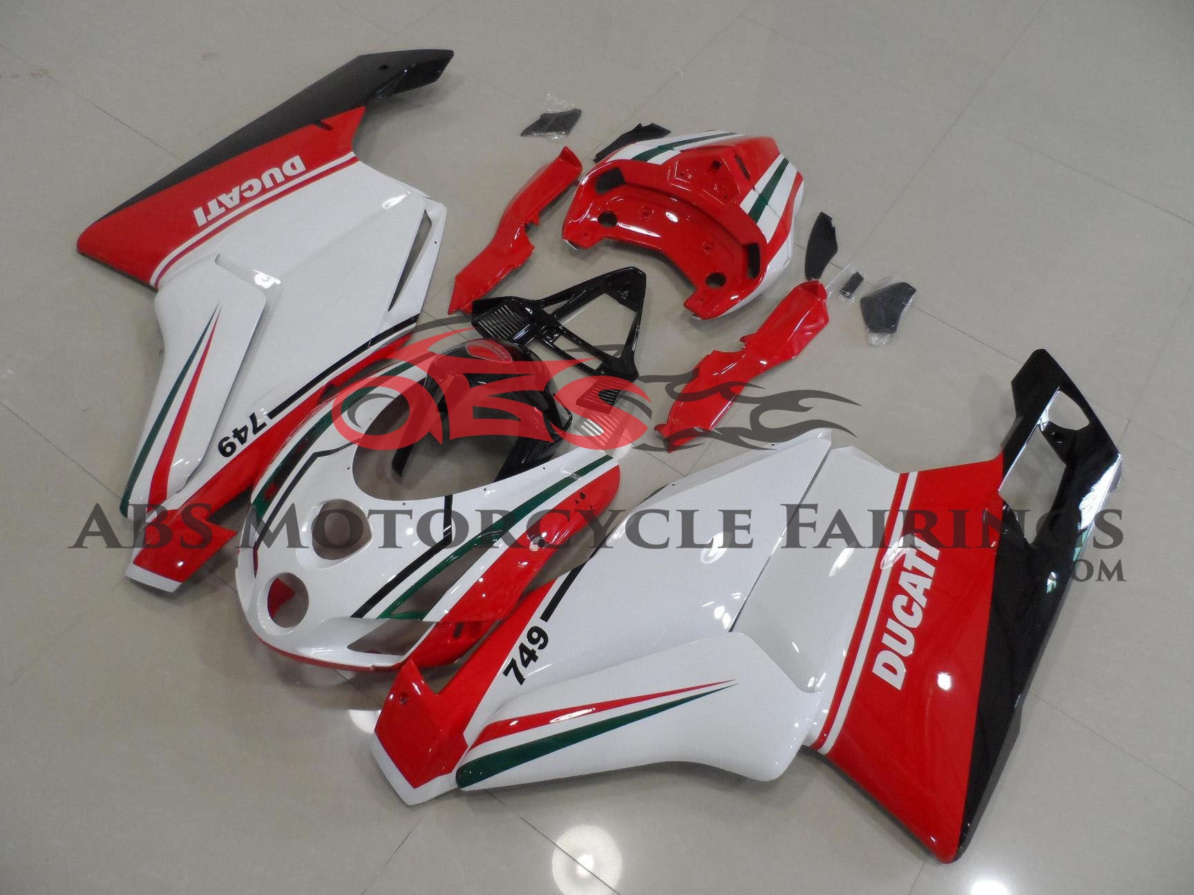 Ducati 749 Fairings (2003-2004) White, Red, Green, Black from KingsMotorcycleFairings.com