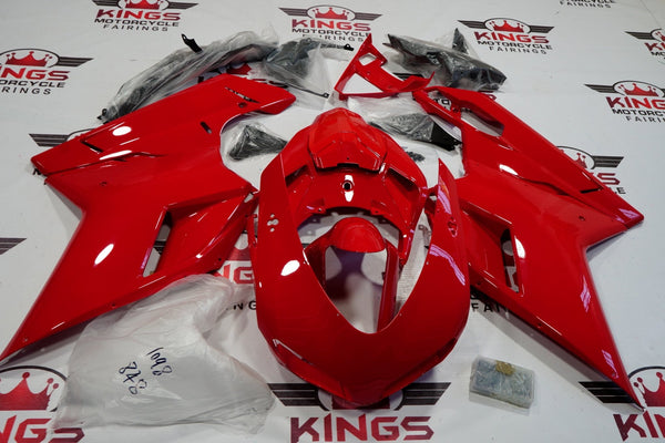 Ducati 848 (2007-2014) All Red Fairings at KingsMotorcycleFairings.com