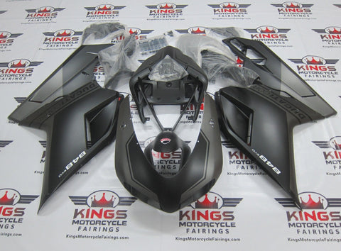 Ducati 848 (2007-2014) Matte Black & Matte Gray Fairings at KingsMotorcycleFairings.com