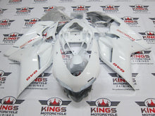 Ducati 848 (2007-2014) White, Red Corse Fairings at KingsMotorcycleFairings.com