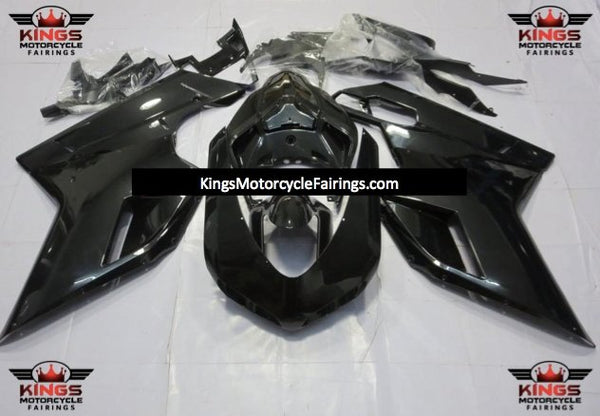 Ducati 848 Fairings (2007-2014) All Black at KingsMotorcycleFairings.com