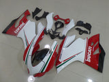 Shop Ducati 899 Fairing Kit (2011-2014) White, Red, Green, Stripe at KingsMotorcycleFairings.com