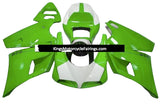 Ducati 998 Fairings (2002-2003) White, Green at KingsMotorcycleFairings.com