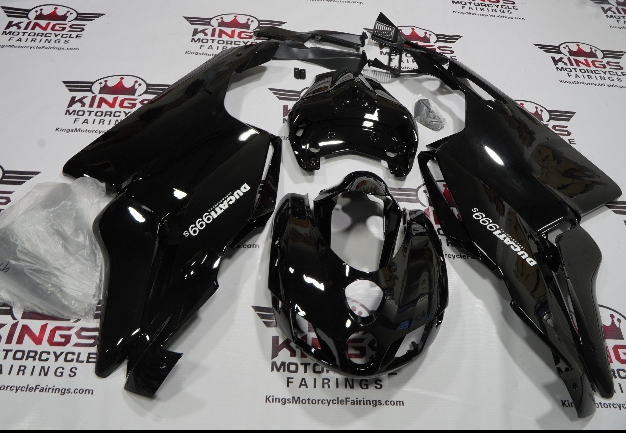 Ducati 999 Fairings (2005-2006) Black at KingsMotorcycleFairings.com