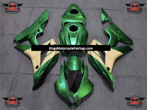 Honda CBR600RR (2007-2008) Green & Tan Fairings