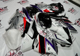 Fairing kit for a Kawasaki Ninja 400 (2018-2023) White, Black, Purple & Red at KingsMotorcycleFairings.com