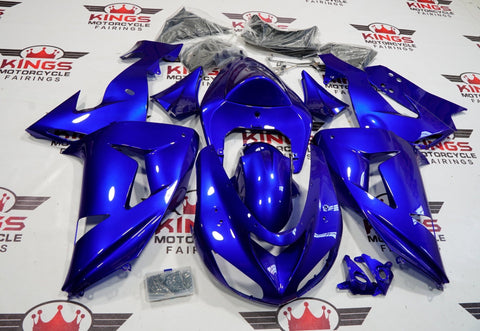 Fairing Kit For A Kawasaki ZX10R (2006-2007) Blue - KingsMotorcycleFairings.com