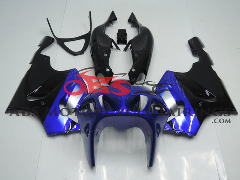 Fairing Kit for Kawasaki ZX-7R (1996-2002) Blue and Black