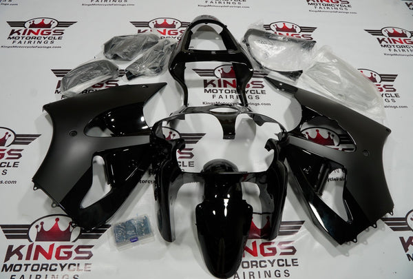 Fairing Kit for Kawasaki ZZR600 (2005-2008) Black, Matte Black, Silver at KingsMotorcycleFairings.com