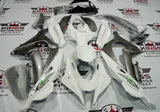Fairing Kit for a Kawasaki Ninja ZX10R (2016-2020) White, Silver, Black & Green at KingsMotorcycleFairings.com