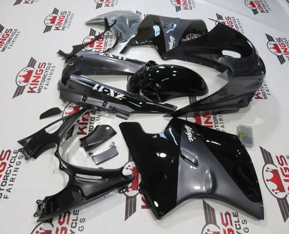 Fairing Kit for a Kawasaki ZX-11 / ZZR1100 D Model (1993-2001) Black & Gray at KingsMotorcycleFairings.com