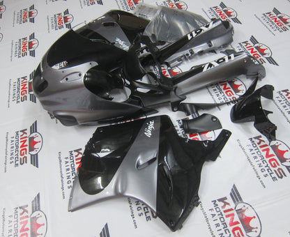 Fairing Kit for a Kawasaki ZX-11 / ZZR1100 D Model (1993-2001) Black & Gray at KingsMotorcycleFairings.com