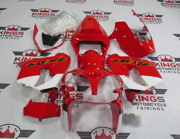 Fairing Kit for a Kawasaki ZX-9R (2002-2003) Red, White, Black at KingsMotorcycleFairings.com