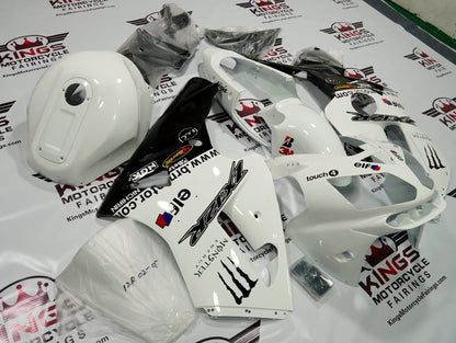 Fairing kit for a KAWASAKI NINJA ZX12R (2002-2006) WHITE & BLACK MONSTER ENERGY at KingsMotorcycleFairings.com