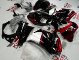 Black, Red and Silver Fairing Kit for a 2008, 2009, 2010, 2011, 2012, & 2013 Kawasaki Ninja 250R motorcycle