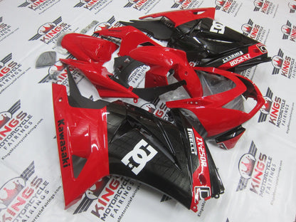 Fairing kit for a Kawasaki Ninja 250R (2008-2013) Red & Black Pirelli at KingsMotorcycleFairings.com