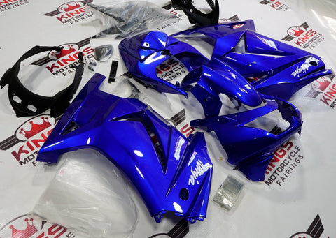 Royal Blue Fairing Kit for a 2008, 2009, 2010, 2011, 2012, & 2013 Kawasaki Ninja 250R motorcycle