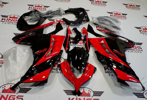 Fairing kit for a Kawasaki Ninja 300 (2013-2017) Red & Black