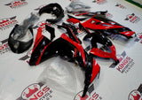 Red and Black Fairing Kit for a 2013, 2014, 2015, 2016 & 2017 Kawasaki Ninja 300 motorcycle