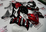 Kawasaki Ninja 400 Fairings (2018-2023) Candy Red, Black at KingsMotorcycleFairings.com