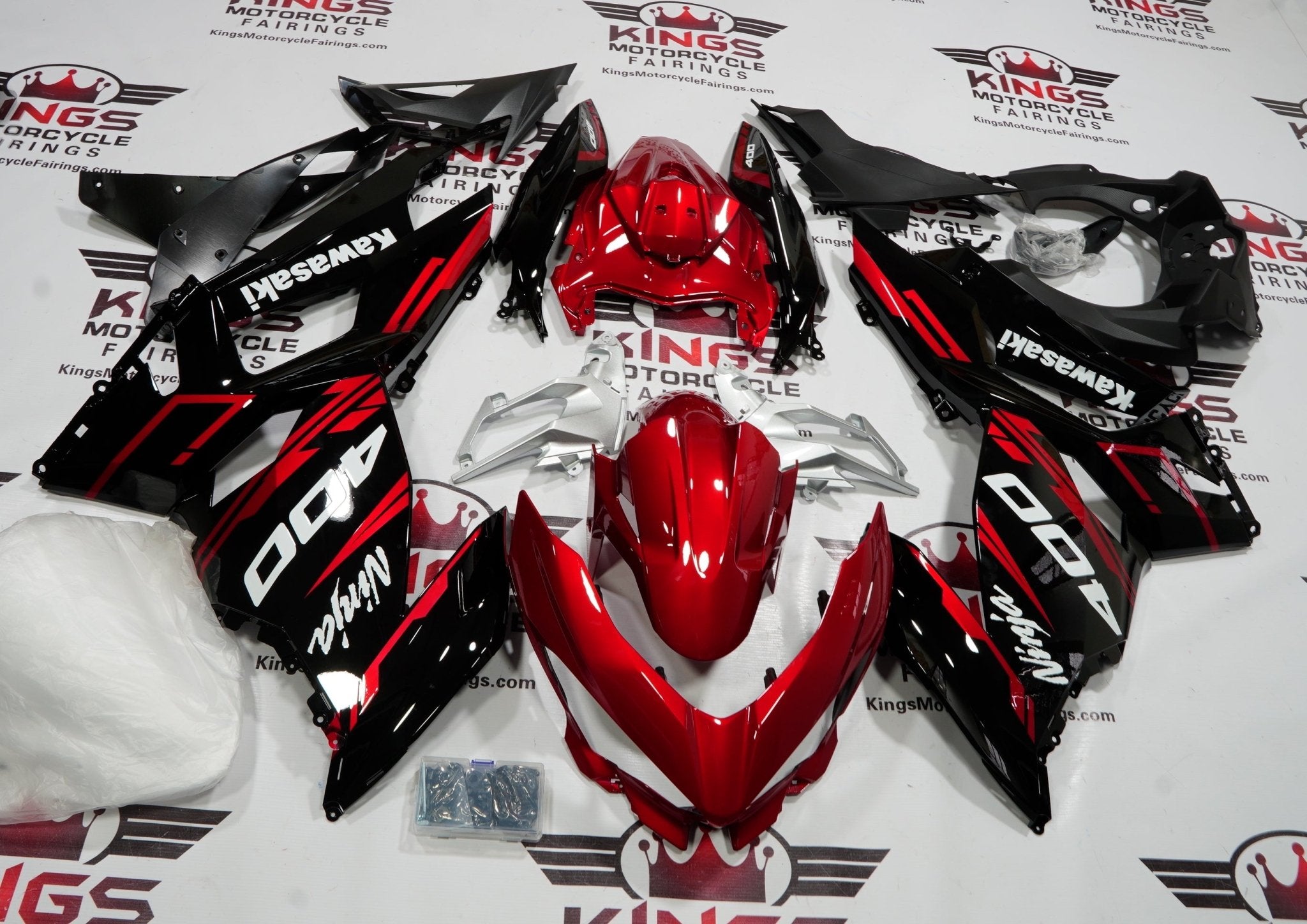 Fairings | Kawasaki Ninja 400 (2018-2023) Red, Black, White