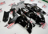 Gloss Black and Matte Black Fairing Kit for a 2006 & 2007 Kawasaki Ninja ZX-10R motorcycle - KingsMotorcycleFairings.com