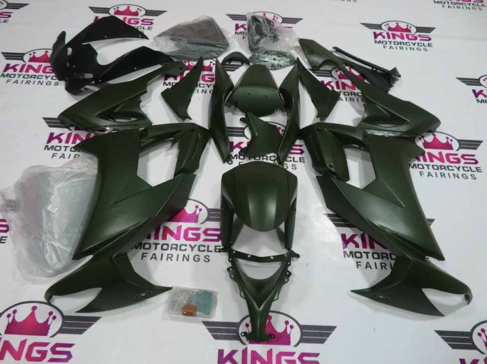 Fairings for Kawasaki ZX-10R (2008-2010) Matte Green at KingsMotorcycleFairings.com