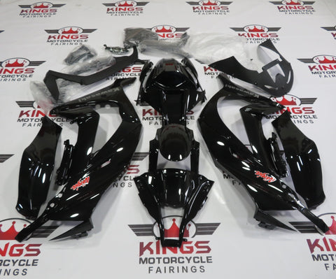 Fairing kit for a Kawasaki Ninja ZX10R (2011-2015) Black, Red & Silver