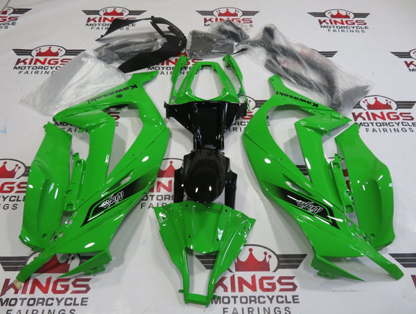 Fairing kit for a Kawasaki Ninja ZX10R (2011-2015) Green at KingsMotorcycleFairings.com