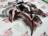 Matte Black and Red Batman "Why So Serious" Fairing Kit for a 2011, 2012, 2013, 2014 & 2015 Kawasaki Ninja ZX-10R motorcycle