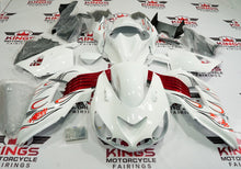 Fairing kit for a Kawasaki Ninja ZX14R (2006-2011) White, Red & Black Flames