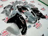Black and Nardo Gray Fairing Kit for a 2007 & 2008 Kawasaki Ninja ZX-6R 636 motorcycle