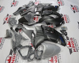 Matte Silver, Matte Black, Blue and Chrome Punisher Skulls Fairing Kit for a 2007 & 2008 Kawasaki Ninja ZX-6R 636 motorcycle