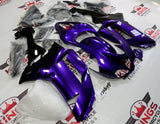 Fairing kit for a Kawasaki Ninja ZX6R 636 (2007-2008) Purple & Black