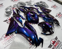 Fairing kit for a Kawasaki Ninja ZX6R 636 (2019-2023) Blue & Purple Chameleon Chameleon at KingsMotorcycleFairings.com