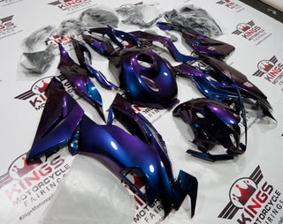 Kawasaki Ninja ZX6R Fairings (2019-2023) Purple Chameleon