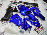 Fairing kit for a Kawasaki ZX10R (2004-2005) Blue, White & Matte Black at KingsMotorcycleFairings.com