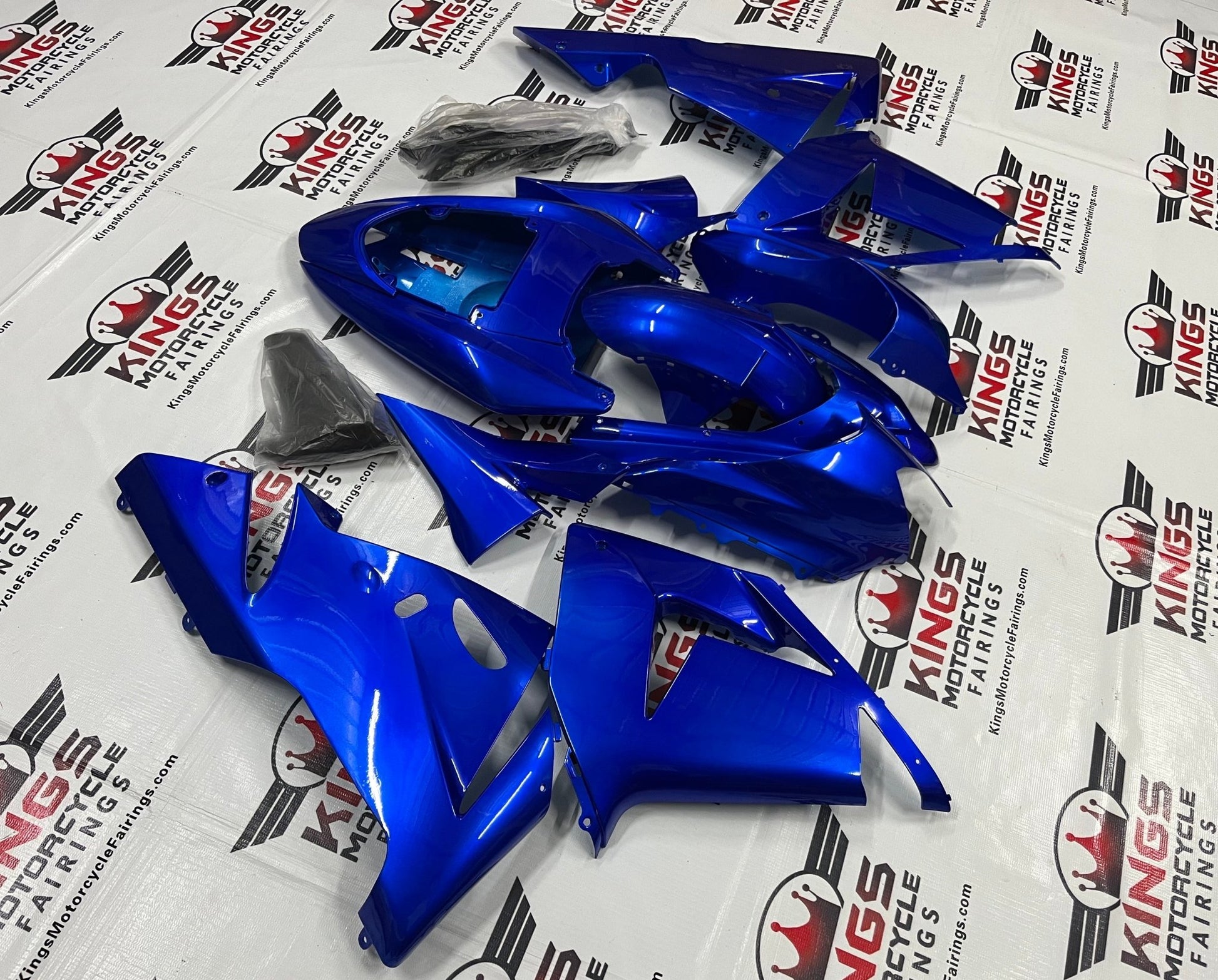 Fairing kit for a Kawasaki ZX10R (2004-2005) Blue at KingsMotorcycleFairings.com