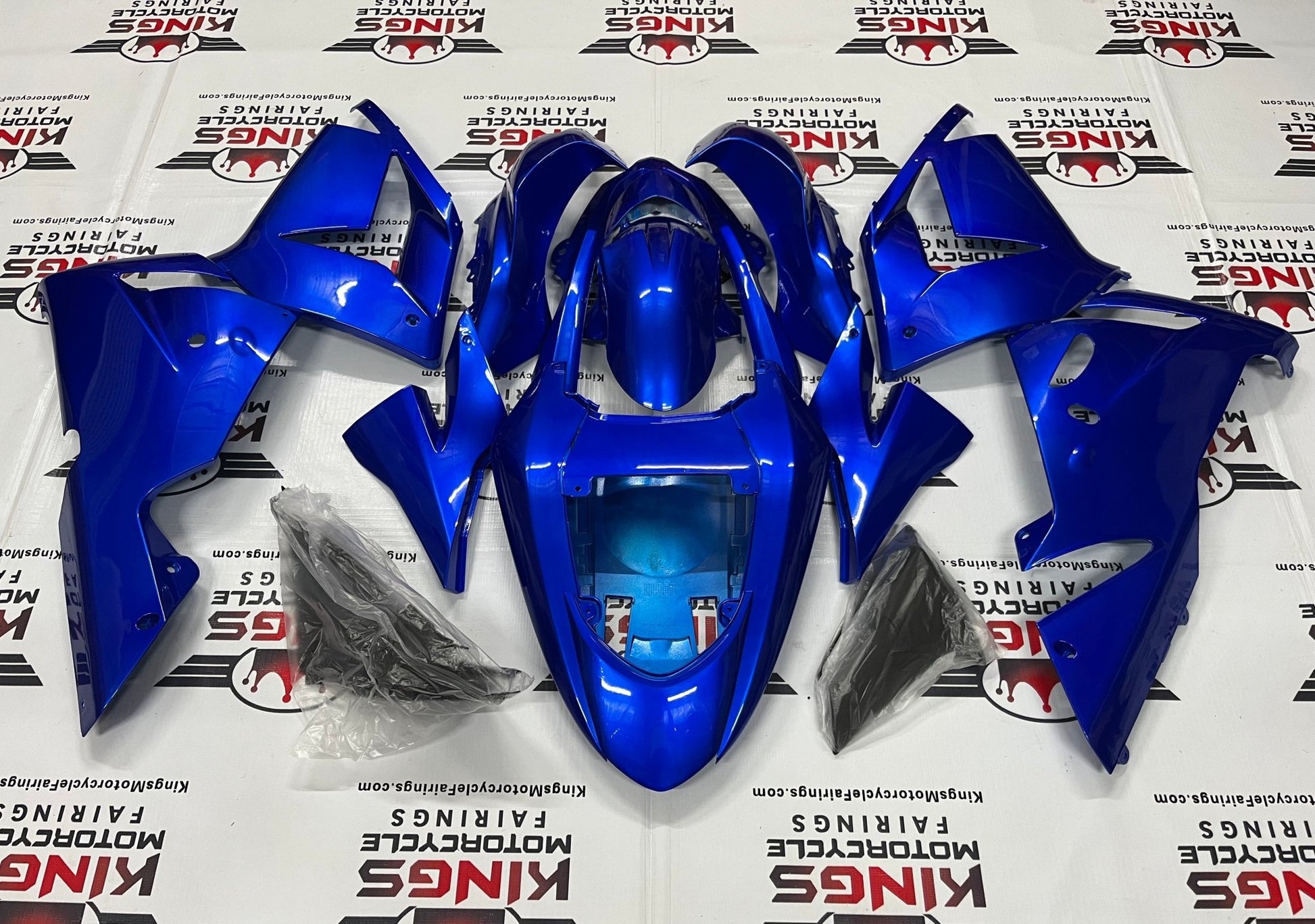 Fairing kit for a Kawasaki ZX10R (2004-2005) Blue at KingsMotorcycleFairings.com