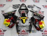 Fairing kit for a Kawasaki ZX6R 636 (2000-2002) Black RedBull at KingsMotorcycleFairings.com