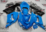 Fairing kit for a Kawasaki ZX6R 636 (2005-2006) Light Blue & Matte Black at KingsMotorcycleFairings.com