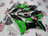 Green and Black Fairing Kit for a 2013, 2014, 2015, 2016, 2017 & 2018 Kawasaki ZX-6R 636 motorcycle