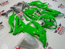 Kawasaki Ninja ZX6R 636 Fairings (2013-2018) Lime Green, Black at KingsMotorcycleFairings.com