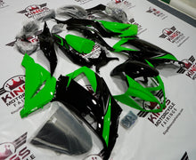 Fairing kit for a Kawasaki ZX6R 636 (2013-2018) Lime Green & Black at KingsMotorcycleFairings.com