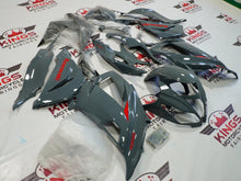 Nardo Gray and Red Fairing Kit for a 2013, 2014, 2015, 2016, 2017 & 2018 Kawasaki ZX-6R 636 motorcycle