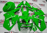 Fairings for Kawasaki Ninja ZX12R (2002-2006) Lime Green, White at KingsMotorcycleFairings.com