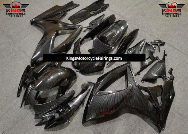 Faux Carbon Fiber Fairing Kit for a 2006 & 2007 Suzuki GSX-R600 motorcycle